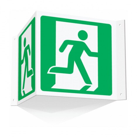 Indicator iesire de urgenta emergency exit dreapta